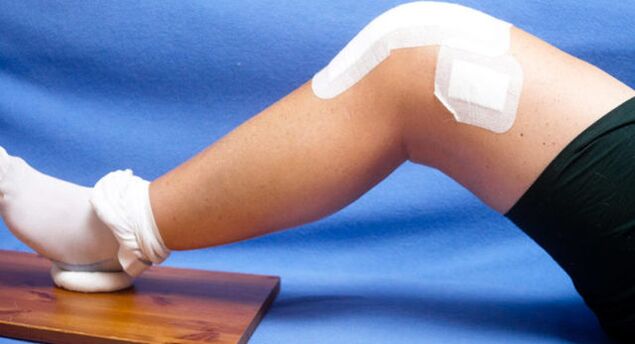Use therapeutic patches for knee arthritis