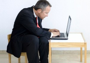 Prolonged sitting at a Desk
